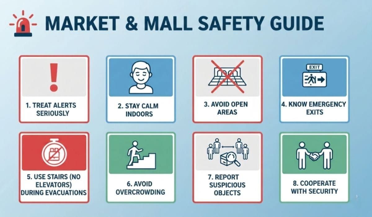 Safety Guidelines for Visitors to Markets and Shopping Malls